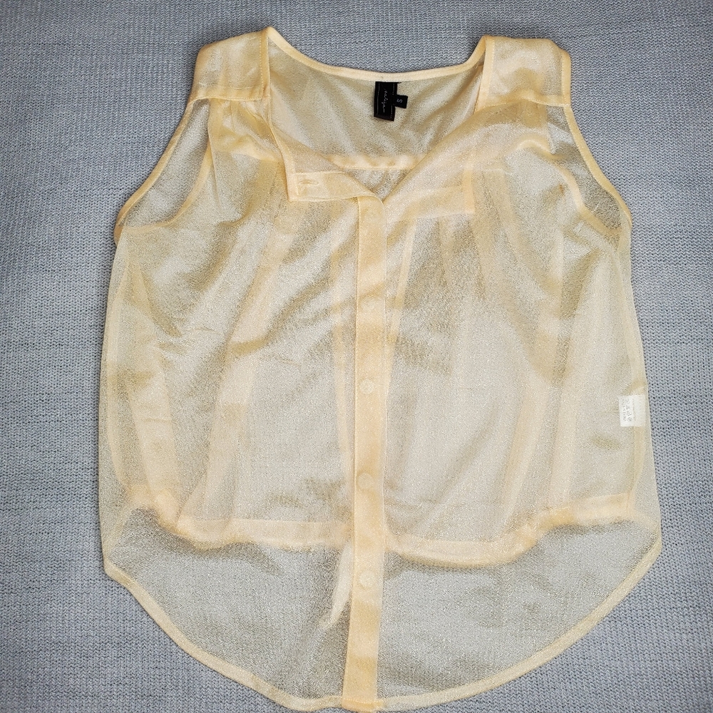 Top Cream see through, Valija